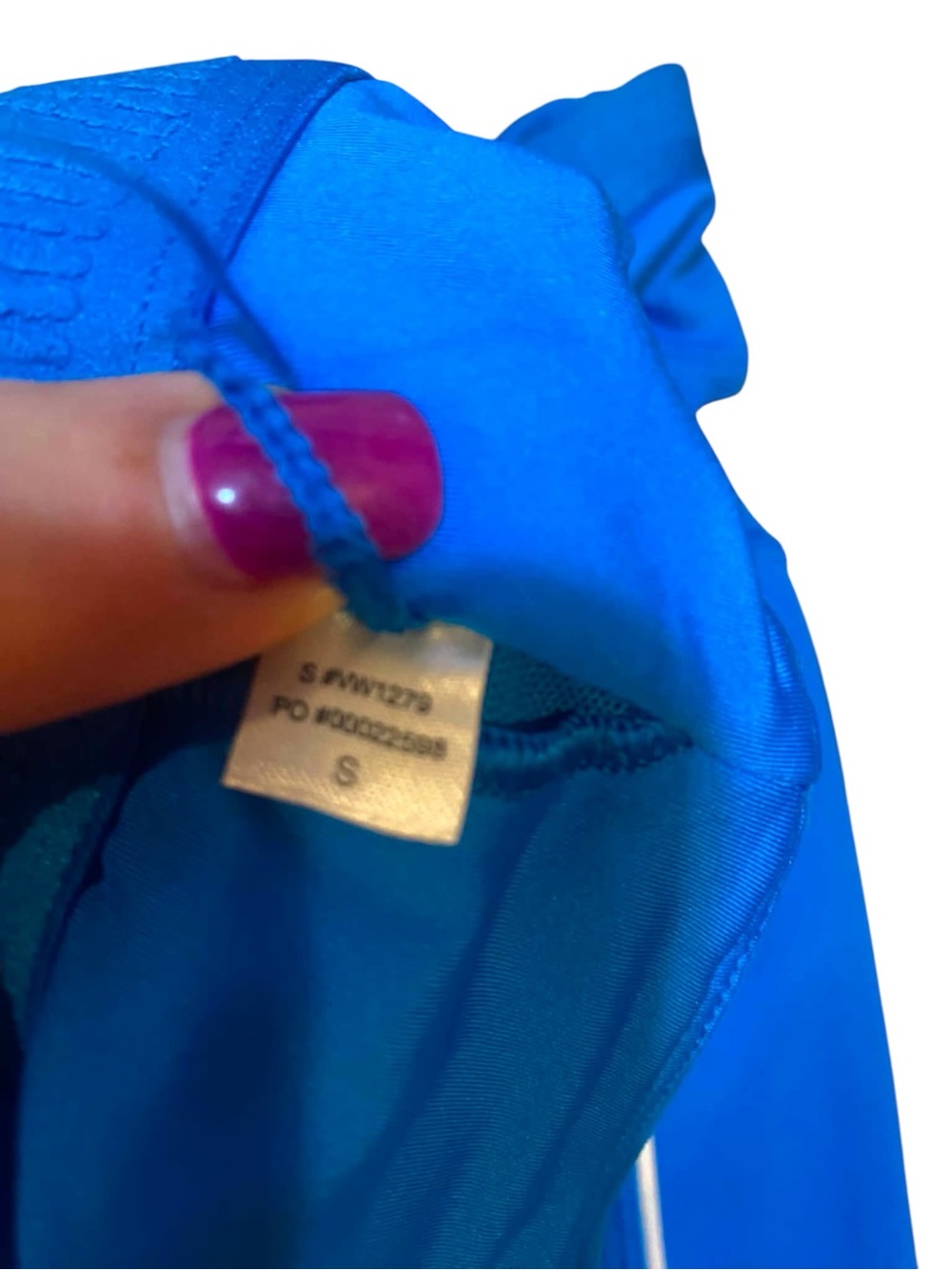 Vuori Piped Shorts/Matching Bra REGATTA BLUE Size Small - Picture 5 of 5